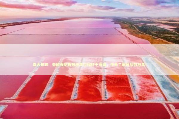 喜大普奔！泰国强制拆散法事过程终于落幕，快来了解背后的故事！