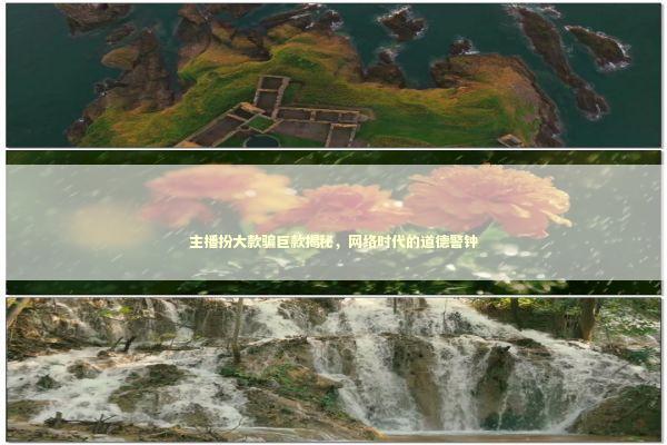 主播扮大款骗巨款揭秘，网络时代的道德警钟