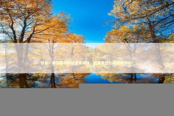 惊喜！泰国墓地神秘法事揭秘，骷髅竟然也能带来好运？